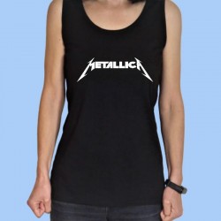 Camiseta sin mangas mujer METALLICA - Logotipo