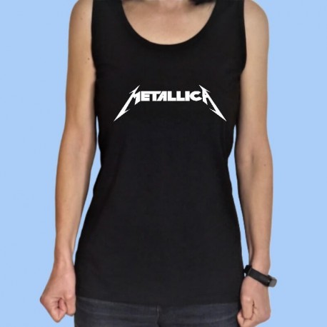 Camiseta sin mangas mujer METALLICA - Logotipo