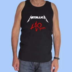 Camiseta sin mangas hombre METALLICA - 40 Años