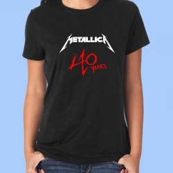 Camiseta mujer METALLICA - 40 años