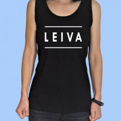 Camiseta sin mangas mujer LEIVA - Logotipo