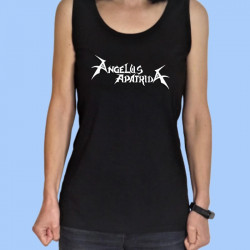 Camiseta sin mangas mujer ANGELUS APATRIDA - Logotipo blanco