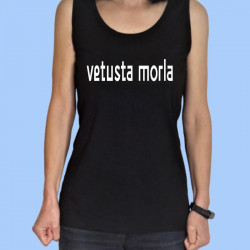 Camiseta sin mangas mujer VETUSTA MORLA - Logotipo blanco