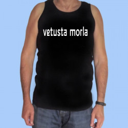 Camiseta sin mangas hombre VETUSTA MORLA - Logotipo blanco