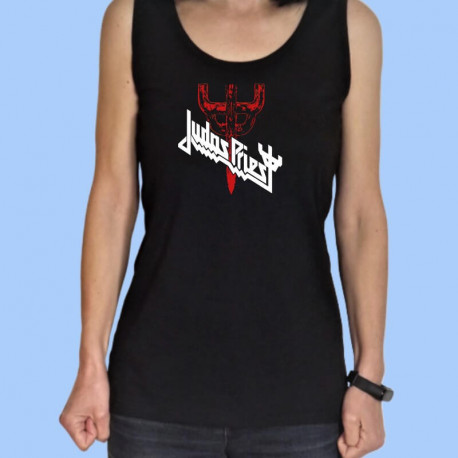 Camiseta de tirantes mujer JUDAS PRIEST - Fork & Logo