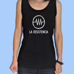 Camiseta sin mangas mujer LA RESISTENCIA - Logotipo