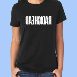 Camiseta mujer RADIOHEAD - Logotipo inverso vintage