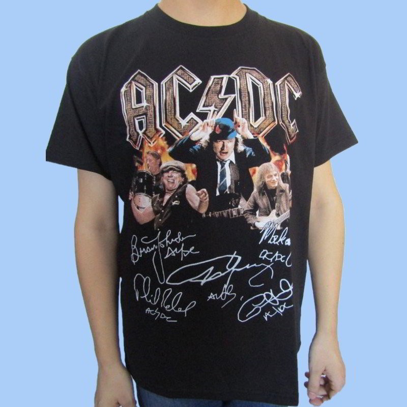 Enjuague bucal Estación de ferrocarril Grave Camiseta rock AC/DC - Firmas - Camisetas de bandas rock y metal