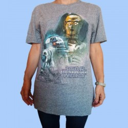 Camiseta STAR WARS - DROIDS D2-R2 y C-3PO Episodio VIII - Los últimos Jedi