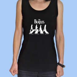 Camiseta sin mangas mujer THE BEATLES - Abbey Road