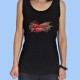 Camiseta sin mangas mujer BARÓN ROJO - Logotipo Vintage