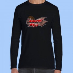 Camiseta manga larga hombre BARÓN ROJO - Logotipo vintage