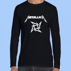 Camiseta manga larga hombre METALLICA - NINJA Logotipo