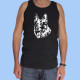 Camiseta sin mangas hombre Cabeza de Pastor Alemán