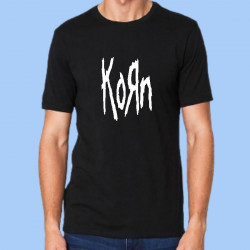 Camiseta hombre KORN - Logotipo blanco