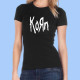 Camiseta mujer KORN - Logotipo blanco