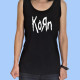 Camiseta sin mangas mujer KORN - Logotipo blanco