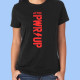 Camiseta mujer AC/DC - Power Up, logo rojo