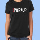 Camiseta mujer AC/DC - Power Up, logo blanco
