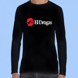 Camiseta manga larga hombre EL DROGAS - Logotipo