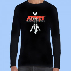 Camiseta manga larga hombre ACCEPT - Guitarras vintage