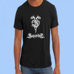 Camiseta hombre SAUROM - Logo blanco