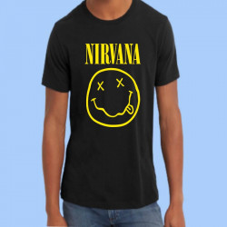 Camiseta hombre NIRVANA - Smiley, cara sonriente