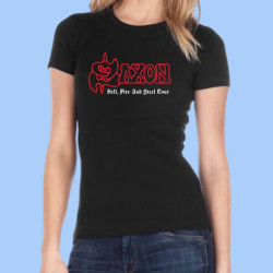 Camiseta mujer SAXON - Hell, Fire & Steel Tour 2025