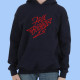 Sudadera unisex ARDE BOGOTÁ - Logotipo rojo
