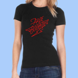Camiseta mujer ARDE BOGOTÁ - Logotipo rojo