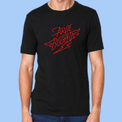 Camiseta hombre ARDE BOGOTÁ - Logotipo rojo