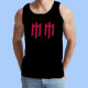 Camiseta de tirantes hombre MARILYN MANSON - Logotipo rojo