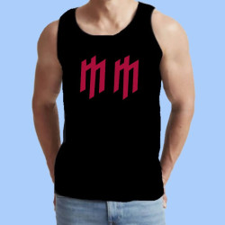 Camiseta de tirantes hombre MARILYN MANSON - Logotipo rojo