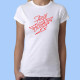 Camiseta blanca mujer ARDE BOGOTÁ - Logotipo rojo