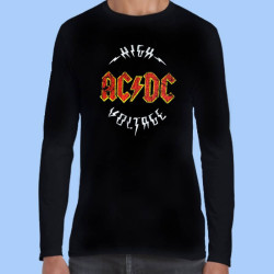 Camiseta manga larga hombre AC/DC - High Voltage Vintage