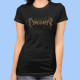 Camiseta mujer DRACONIAN - Logotipo dorado