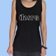 Camiseta sin mangas mujer THE DOORS - Logotipo blanco
